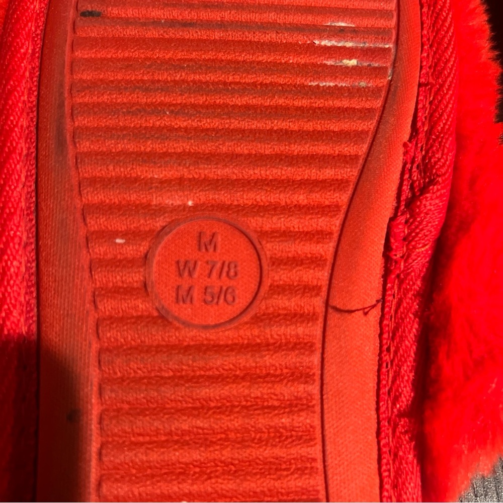 Target Red Fuzzy Slippers - Picture 3 of 3